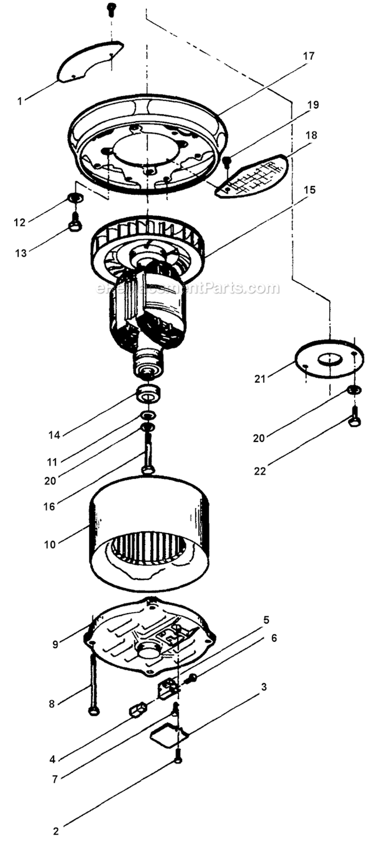 Page A Diagram and Parts List for 8992-0 L7500E Briggs and Stratton Generator